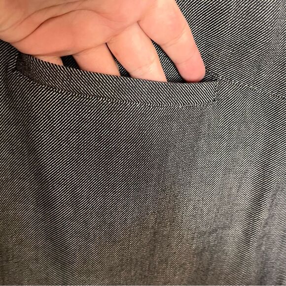 Tocca Dark Gray Wool-Blend Trousers with Brown Trim Style 4296700 Size 12 - Picture 7 of 10